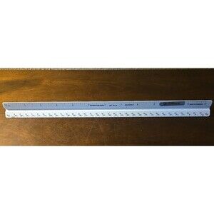 Staedtler-Mars 987 18-31 Architect Scale Triangle Drafting Ruler Made GERMANY
